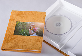 Persoalized CD box with fabric cover